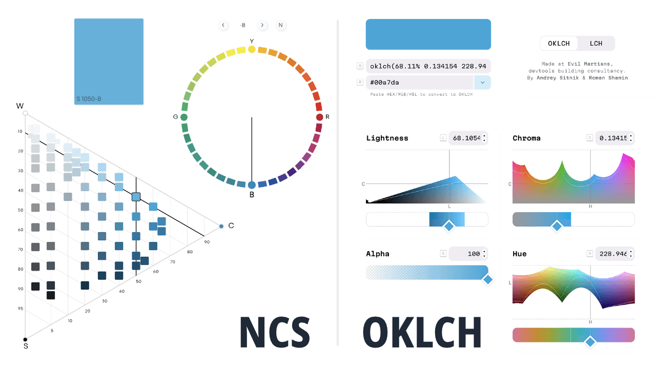 Colours: NCS and OKLCH